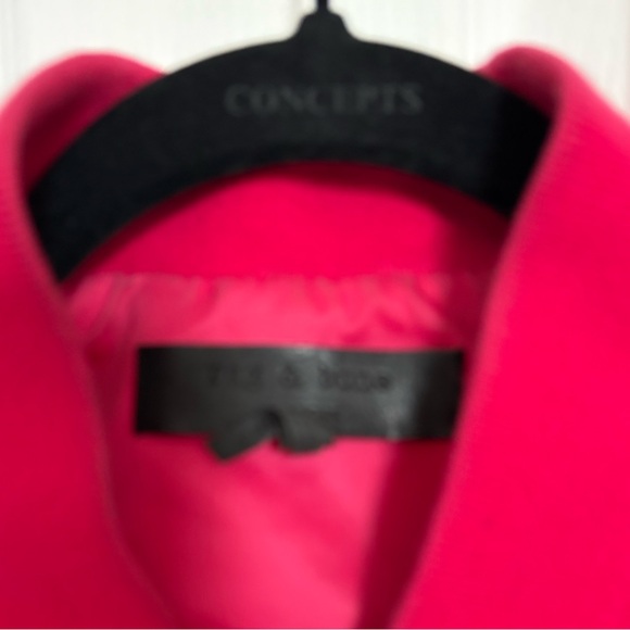 Rag & Bone New York Cropped Hot Pink Bomber Jacket Women’s size Small - Picture 4 of 12